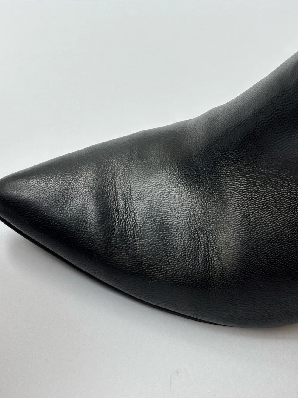 Steve Madden Black Pointed-Toe Leather Mule Heels size 8.5 - Picture 3 of 6